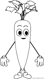 Feeding rabbit carrots coloring page. Mr Carrot Coloring Page Coloringall