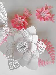 White wall flowers for nursery. Large White Paper Flowers Nursery Wall Flowers Paper Lace Etsy In 2020 Paper Flower Patterns Paper Flowers Paper Flowers Craft