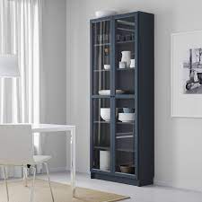 It is estimated that every five seconds, one billy bookcase is sold somewhere in the world. Billy Bookcase With Glass Doors Dark Blue 31 1 2x11 3 4x79 1 2 Ikea