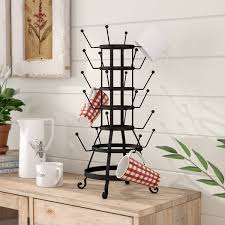 So, this stylish farmhouse mounted mug rack is created from many supplies you definitely wouldn't expect. Laurel Foundry Modern Farmhouse Pembina Metal Mug Tree Reviews Wayfair