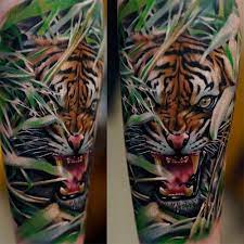 Tattoodo Wild Tiger Tattoo Tiger Tattoo Sleeve Jungle Tattoo