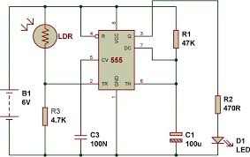 Automatic Light Using 5552 1024x643 Electronics Circuit How To Make Light Ldr Light