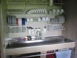 25 Elegant Stainless Steel Dish Rack Design Ideas Over Sink Designideas Designinspiration Designkitchen Rak Dapur Ide Dapur Dapur Cantik