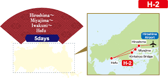 Marine corps base in the city today. Hiroshima Miyajima Iwakuni Hofu Model Course Model Route Guide By Yamaguchi Bus Pass
