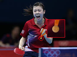 Not Sure If It S Messed Up Or Adorable That Olympic Table Tennis Players Get Tiny Medals Table Tennis Player Olympic Table Tennis Tennis Players