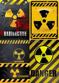Nuclear Danger Warning Warning Lines Signs Danger Vector Cool Stickers Dangerous Larp Props