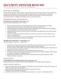 To make a great resume objective or summary statement for a security officer job, you first have to find out what is important to the recruiter/employer in filling the vacant position. Security Officer Resume Sample Writing Guide