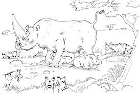 The spruce / miguel co these thanksgiving coloring pages can be printed off in minutes, making them a quick activ. Free Rhino Coloring Pages Coloring Home