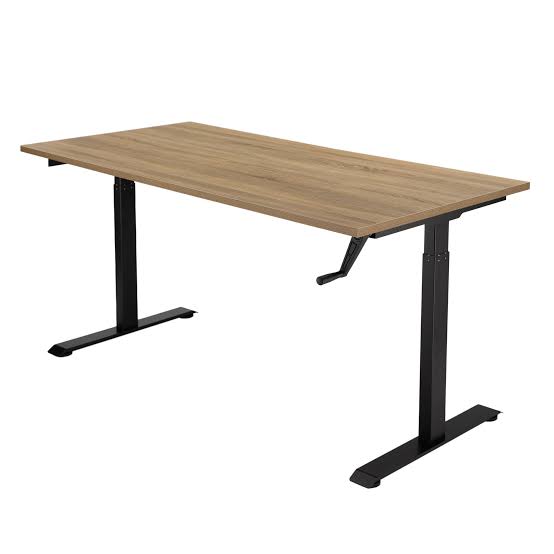Gravity crank-adjustable sit-stand desk - Office-Interior