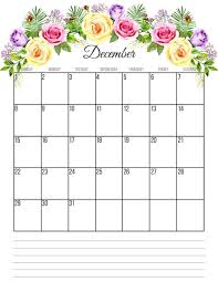 Cute December 2019 Calendar With Notes Calendar Printables October Calendar Planner Printables Free