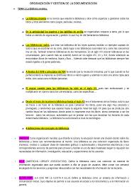 El mejor punto de partida para descubrir nue. Tema 1 Organizacion Y Gestion De Bibliotecas Apuntes De Informatica Docsity