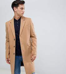 Free delivery and returns (ts&cs apply), order today! Asos Design Tall Wool Mix Overcoat In Camel Tan From Asos On 21 Buttons