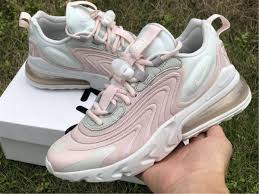 2020 Womens Nike Air Max 270 React Eng Barely Rose Ck2595 001 In 2020 Nike Air Max For Women Nike Air Max Nike Air