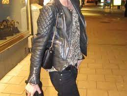 Elink Kling Wearing Animal Printed Blouse From Lindex Jeans By Cheap Monday Jacket By Balenciaga Belt By Isabel Marant And C Fashion Clothes Leather Jacket