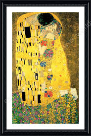 'the kiss (le baiser) poster' by gustav klimt framed painting print figurative museum masterpiece famous painting gold/yellow. The Kiss Full By Gustav Klimt Framed Canvas Wall Art Giclee Oil Painting Ebay
