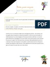 Jeu accessible uniquement aux inscrits. Dictee Passe Compose Cm1 Cm2