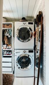 All stackable washers have a front load doors, which allows matching stackable dryers to be stacked on top of them. Laundry Room Ideas And Top Recommended Washer And Dryer Nesting With Grace