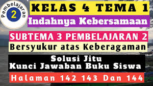 Kunci jawaban tema 9 kelas 4 sd/mi halaman 139 140 141 142 143 144 pembelajaran 5, subtema 3 pelestarian kekayaan sumber daya alam di indonesia, tema 9 kayanya negeriku. Kelas 4 Tema 1 Subtema 3 Pembelajaran 2 Lengkap Youtube