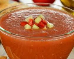 Recette De Gaspacho De Courgettes Et Poivrons Recette Gaspacho Courgette Recette Gaspacho Gaspacho