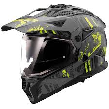 LS2 MX702 PIONEER II CRAZY M.BLACK H-V YELL.-06 KACIGA