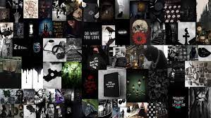 Gothic Collage Aesthetic Wall Collage Kit 80 Pieces Black Gothic Printable  - Etsy Canada