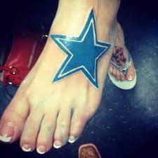 Will smithson made a bet with his wife in august that the dallas cowboys would reach the super bowl. Dallas Cowboys Tattoos Tattoo Ideas Center