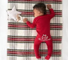 Sold and shipped by hudson childrenswear. My First Christmas Baby Christmas Pajamas Pottery Barn Kids