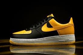 Nike Air Force 1 Low Black University Gold Eu Kicks Sneaker Magazine Nike Nike Air Force Sneakers