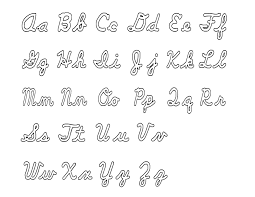 In english cursive usually refers to letters joined together: Capital And Lowercase Letters Cursive