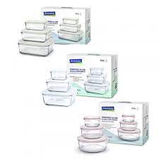 Postconsumer pet plastic is baled into large blocks of compact plastic and shipped to a recycling facility where it is then shredded into tiny flakes. Classic Food Containers 3part Set Glasslock Greenpicks