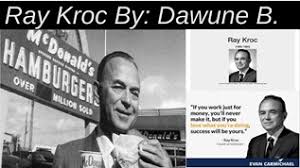 Ray kroc was still a small fry, not yet the head of an international hamburger empire, when his czech immigrant parents bought a house on home avenue in oak park. Ray Kroc By Ctebrownd740 On Emaze