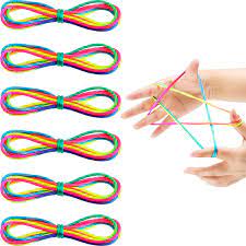 Buy Meekoo 6 Pieces Cats Cradle String String Hand Game Finger String Toy Supplies 165 Cm Length Rainbow Color Online In Turkey B07s4b3cyv