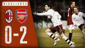 Currently ac milan has a better 1vs1 performance index with 310. Fabregas From 30 Yards Ac Milan 0 2 Arsenal March 4 2008 Arsenal Classics Youtube