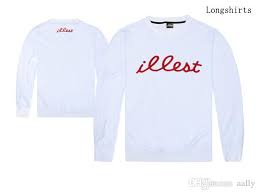 Illest Men Letters Design Sweatshirts Tops O Neck Skateboard Hiphop Autumn Long T Shirt Pullovers