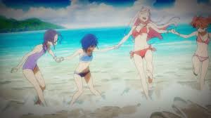 Born a champion título no brasil: Girls Ikuno Miku Ichigo Zero Two Beach Endcard Darling In The Franxx Anime Imagens Fantasticas