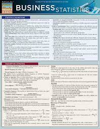 Business Statistics Laminated Reference Guide Math Formulas Business Process Management Writing Tips