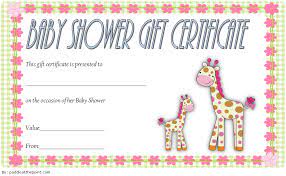 It's always nice to enclose a note with your shower gift, and free, printable cards are a great, affordable solution. 16 Baby Shower Certificate Ideas Free Certificate Templates Baby Shower Certificate