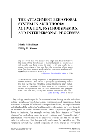 Psychoanalytic theory began as freud's revolutionary approach to psychology. Pdf The Attachment Behavioral System In Adulthood Activation Psychodynamics And Interpersonal Processes