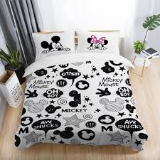 Mickey and minnie mouse bathroom complete! Minnie Mickey Mouse Bedding Set Single Twin Queen King Size Bed Set Children Duvet Cover Pillow Cases Comforter Bedding Sets Buy At The Price Of 27 74 In Aliexpress Com Imall Com
