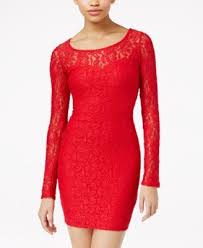 Material Girl Long Sleeve Lace Bodycon Dress Juniors Dresses Macy S Long Sleeve Lace Cocktail Dress Lace Bodycon Dress Long Sleeve Red Lace Cocktail Dress