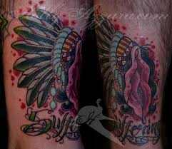 The tattoo of the feathered headdress is one of the most common indian tattoos. Indian Headdress Vagina By Holly Azzara Tattoonow