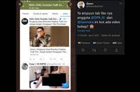 Fadli zon, s.s., m.sc., gelar datuak bijo dirajo nan kuniang (lahir di jakarta, indonesia, 1 juni 1971; Fadli Zon Ketahuan Like Video Porno Netizen Dih Sangat Memalukan Hitekno Com