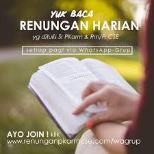 Berikut ini renungan harian katolik minggu 21 februari 2021: Renungan Harian Katolik Renunganpkarmcse Com Official