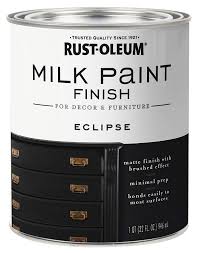 rust oleum 331052 finish milk paint quart eclipse