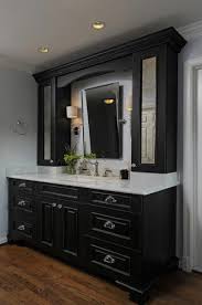 Black Bathroom Vanity With Sink Bathroom Single Sink Tall Cabinets Ontop Of Vanity Design Pictures Remodel Decor And I Black Cabinets Bathroom Black Vanity Bathroom Bathroom Vanity Designs