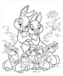 There are beautifully intricate easter pictures for older children and adults too! Free 9 Bunny Coloring Pages In Ai