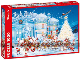 Map of the world from 1650. Toy Factory 1000 Piece Christmas Jigsaw Puzzle By Piatnik Uk 9001890562242 Ebay
