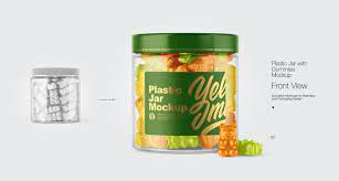 Download 6 Plastic Jar With Gummies Mockups On Behance
