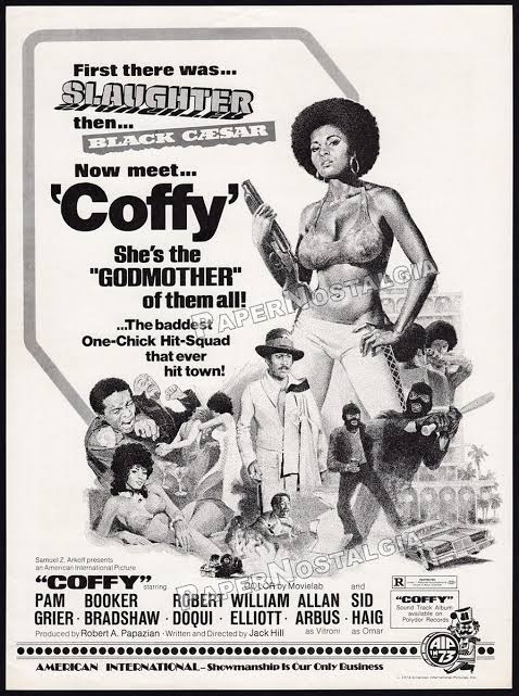 COFFY - Original 1973 Trade AD / ADVERT_ Pam Grier _ Sid Haig _ Exploitation