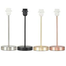 Modern Metal Table Lamp Tall Stem Base Gold Copper Black Brushed Chrome Ebay 1,923 table lamp base black products are offered for sale by suppliers on alibaba.com, of which night lights.